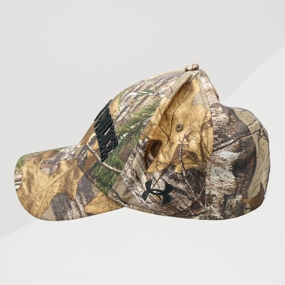 Under Armour Baseball Cap One Size Men Camo Sz LG/XL "Military Police" Back Guns - Picture 3 of 8